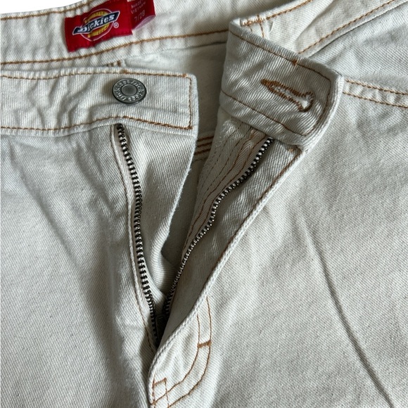 Dickies Women's Denim Cargo Cream Jeans 7 28 - Picture 6 of 16